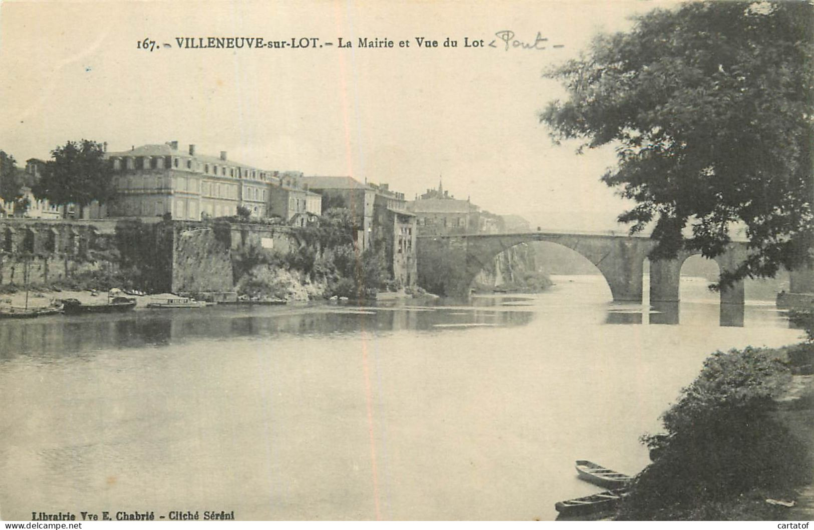 VILLENEUVE Sur LOT . La Mairie Et Vue Du Lot . - Villeneuve Sur Lot