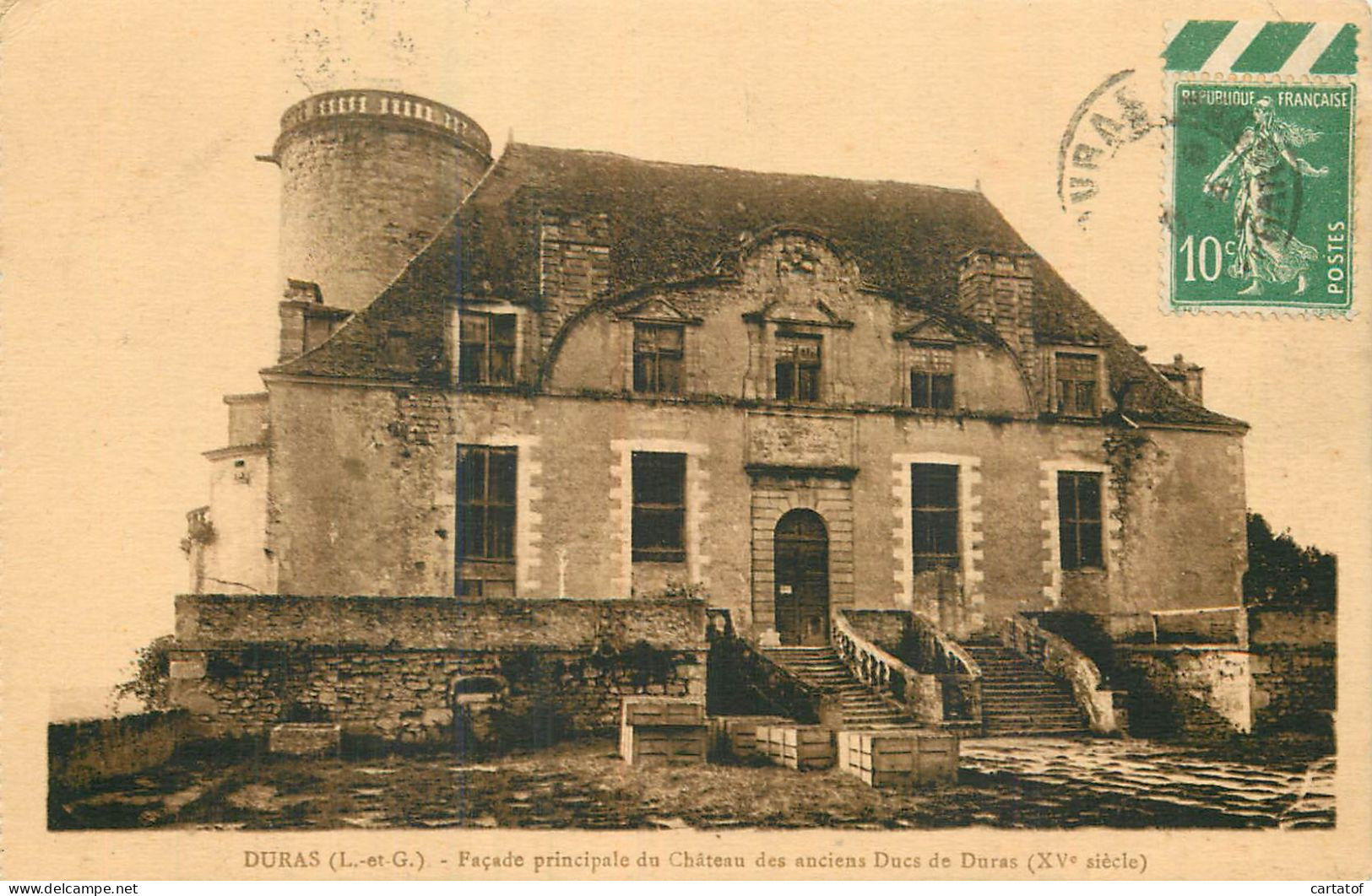 DURAS . Façade Principale Du Château Des Anciens Ducs De Duras - Andere & Zonder Classificatie