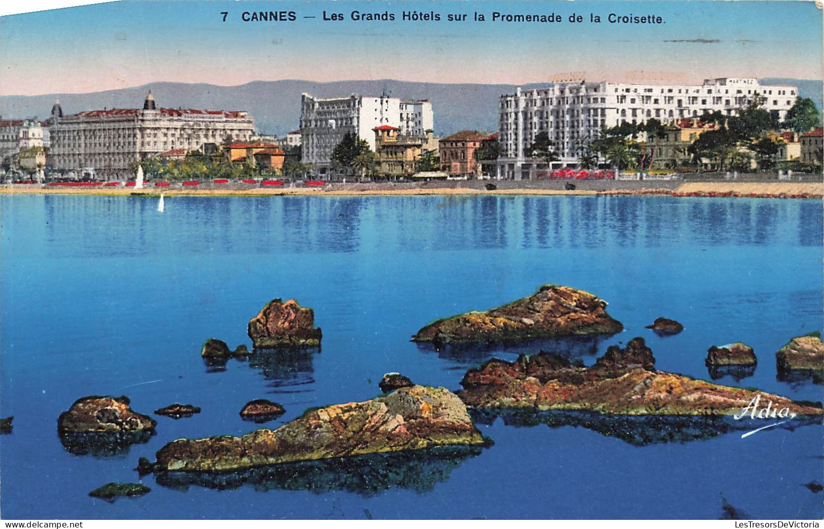 FRANCE - Cannes - Les Grands Hôtels Sur La Promenade De La Croisette - Carte Postale Ancienne - Cannes