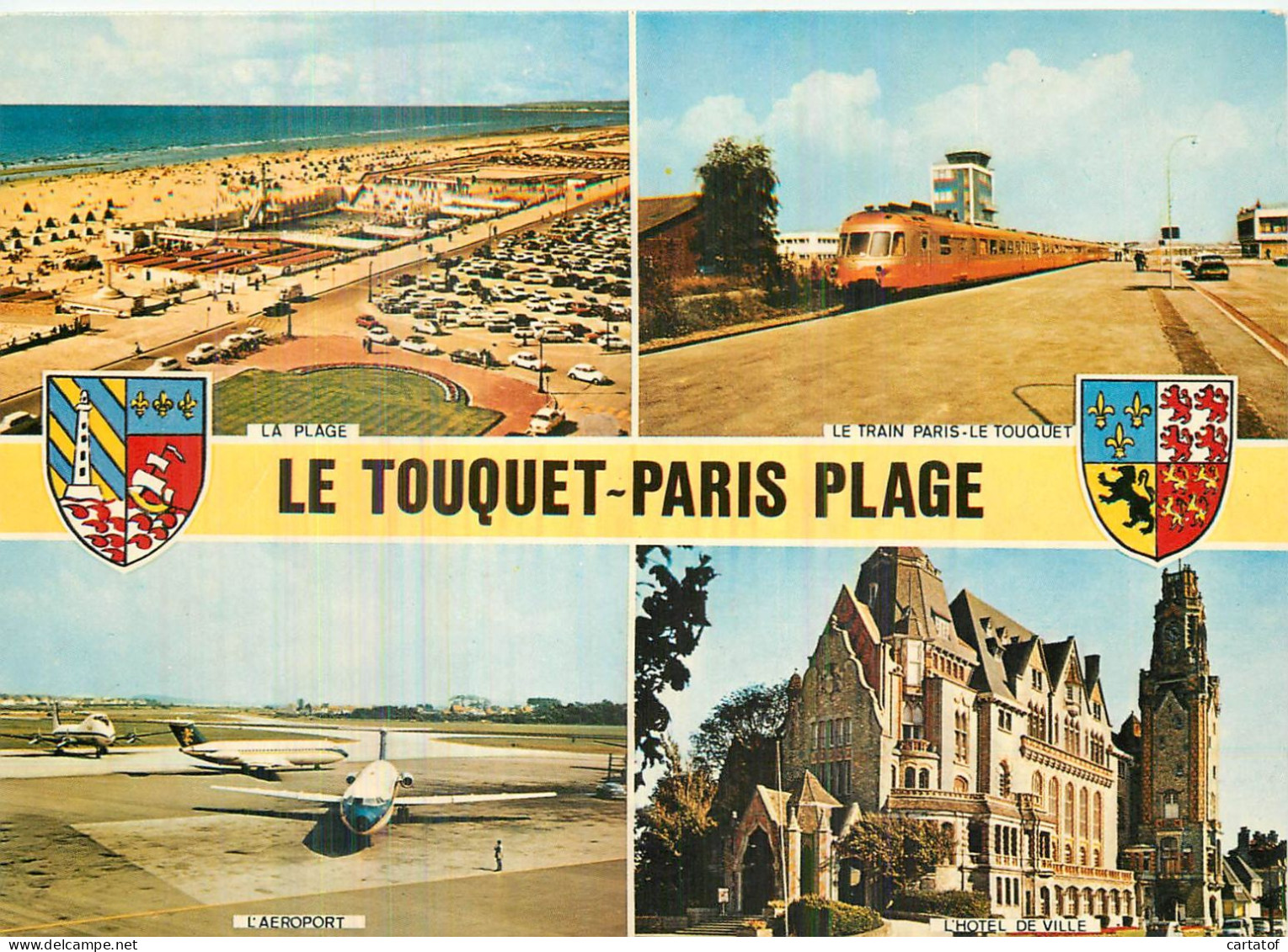 LE TOUQUET PARIS PLAGE . CP Multivues - Le Touquet