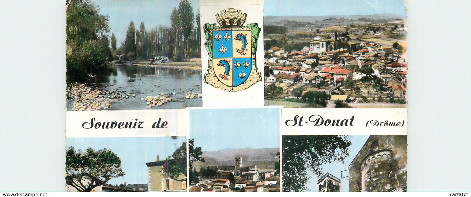 Souvenir De SAINT DONAT . Drôme . CP Multivues - Sonstige & Ohne Zuordnung