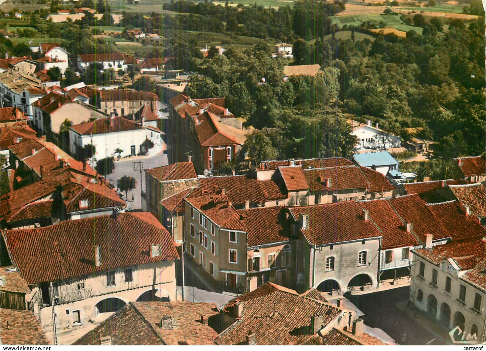 CASTENAU D'AUZAN . Vue Générale Aérienne - Other & Unclassified