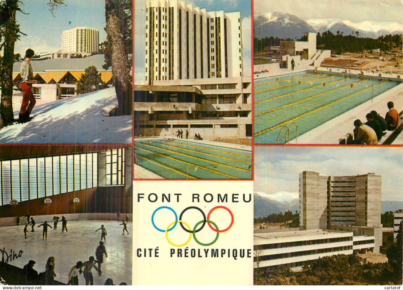 FONT ROMEU Cité Olympique .  CP Multivues - Autres & Non Classés