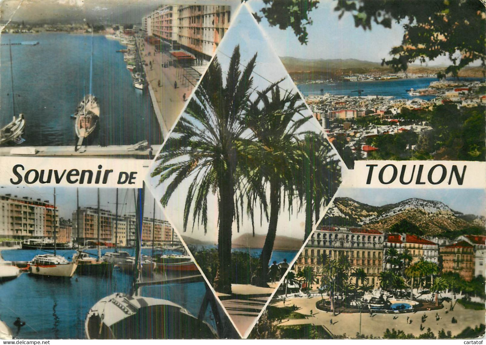 Souvenir  De  TOULON .  CP  Multivues - Toulon