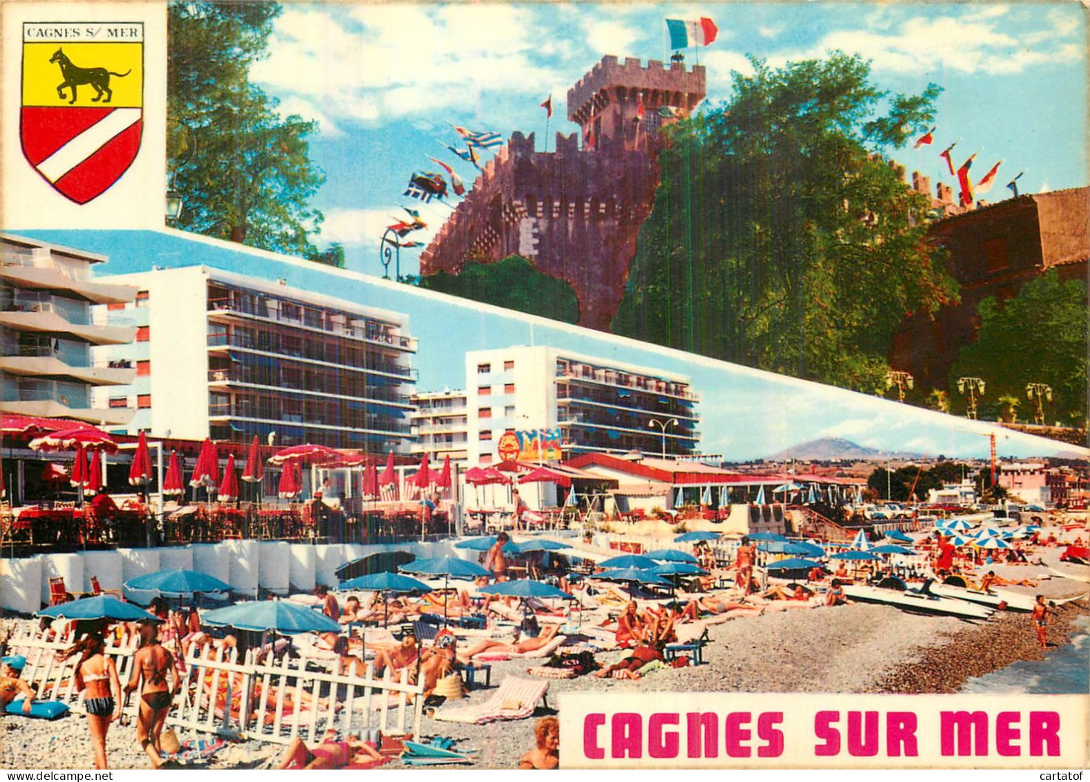 CAGNES SUR MER . CP Multivues - Cagnes-sur-Mer