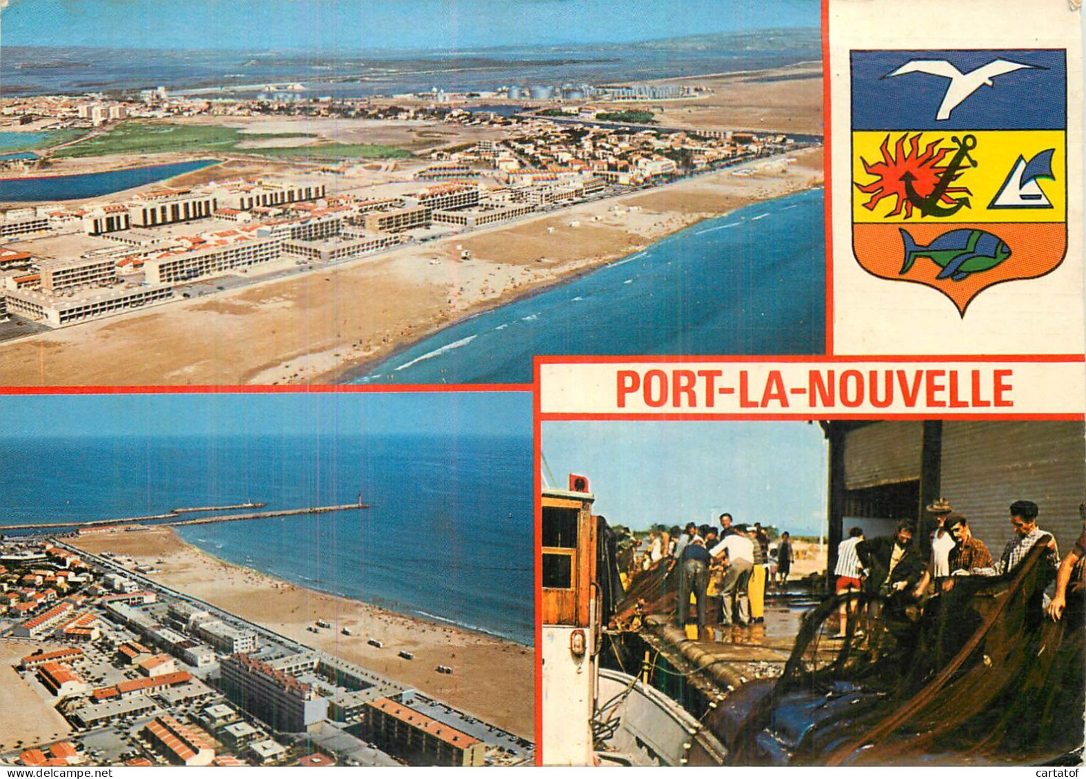 PORT LA NOUVELLE . CP Multivues - Port La Nouvelle