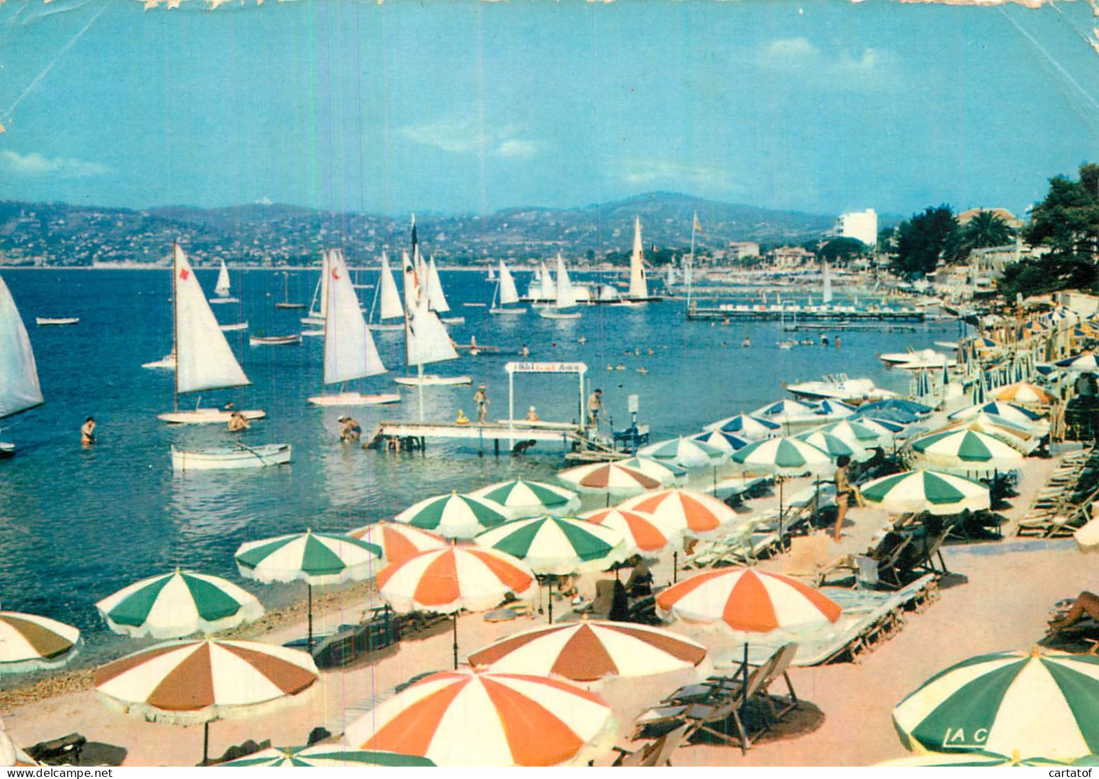 JUAN LES PINS . La Plage - Juan-les-Pins