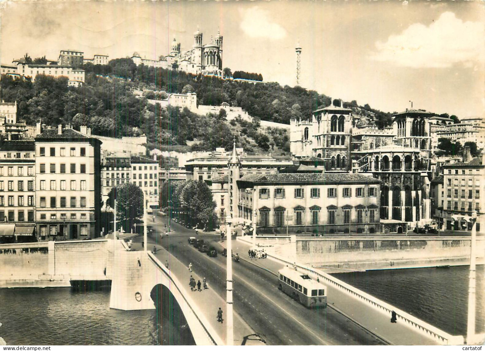 LYON . Le Pont Tilsitt Sur La Saône . Colline De Fourvière - Other & Unclassified