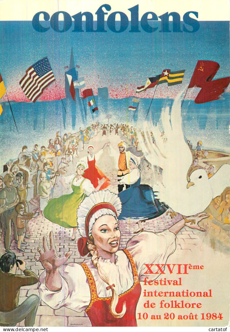 CONFOLENS . XXVUUe Anniversaire FESTIVAL INTERNATIONAL FOLKLORE DU  MONDE 1984 - Confolens