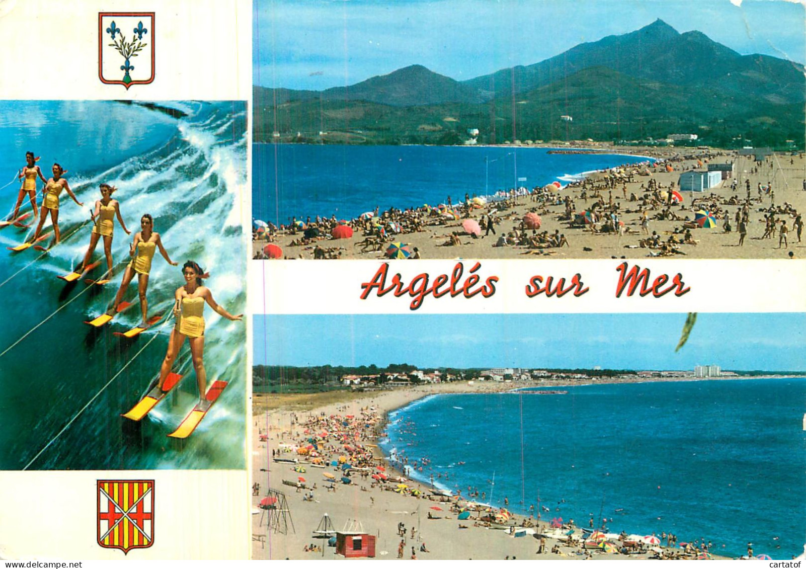 ARGELES Sur MER . CP Multivues - Argeles Sur Mer