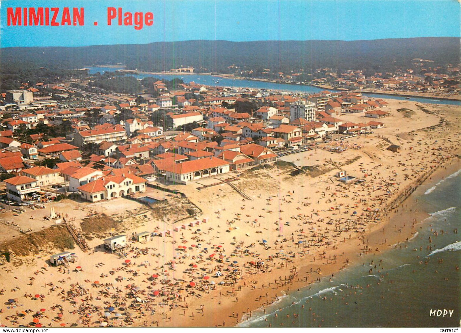 MIMIZAN PLAGE . Vue Générale Aérienne . La Plage Nord - Mimizan Plage