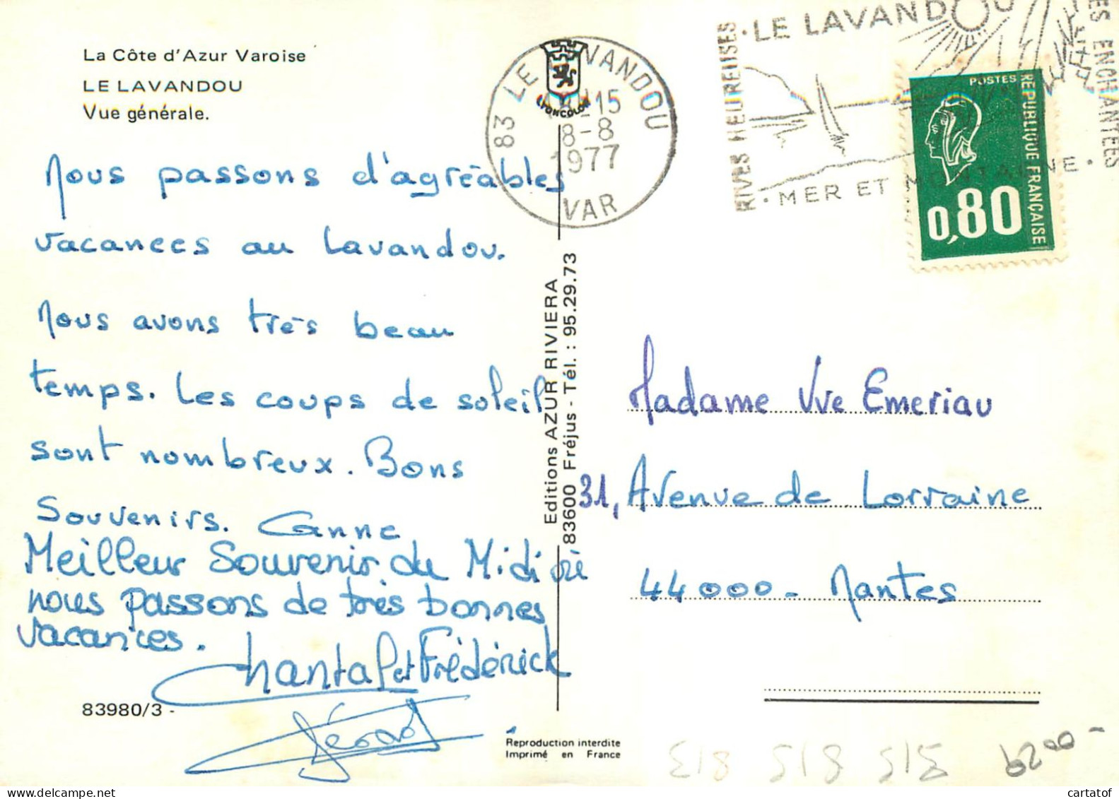 LE LAVANDOU . Vue Générale - Le Lavandou