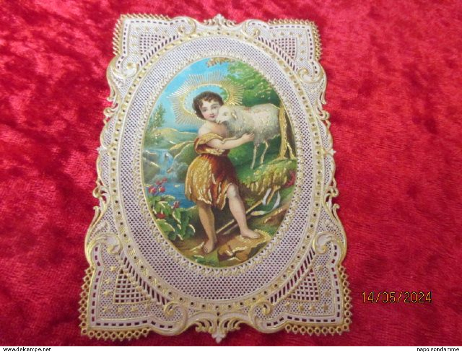 Holy Card Lace,kanten Prentje, Santino, - Devotion Images