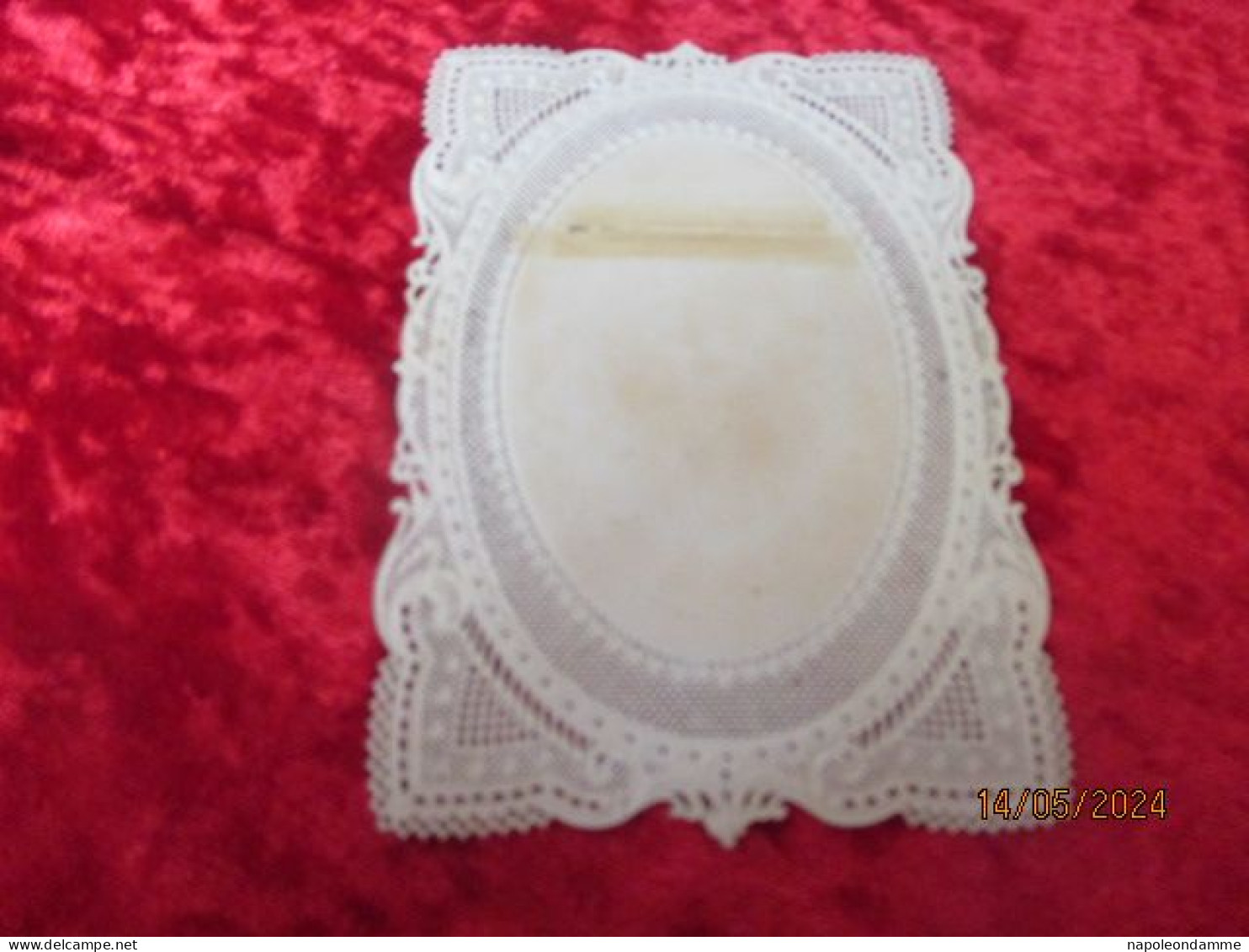 Holy Card Lace,kanten Prentje, Santino, - Devotion Images