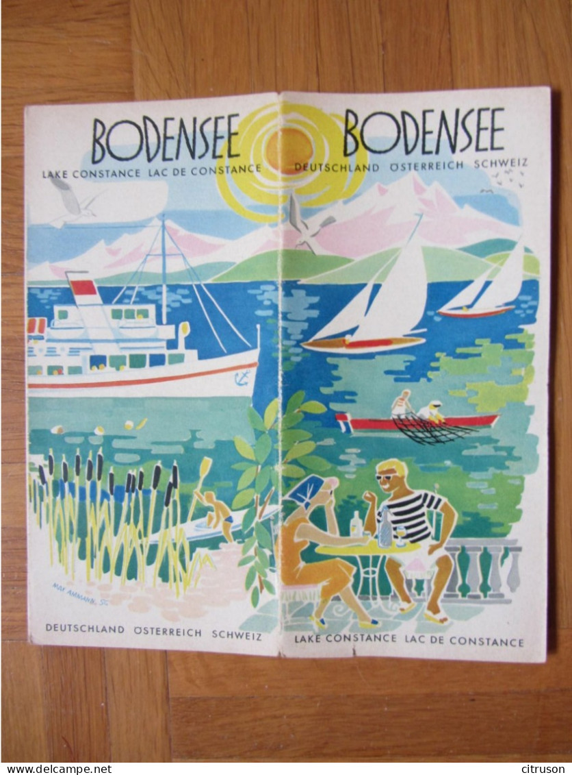 DEPLIANT TOURISTIQUE LAC DE CONSTANCE BODENSEE ALLEMAGNE SUISSE AUTRICHE - Toeristische Brochures