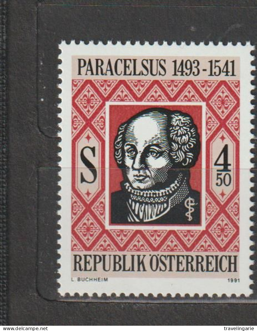 Austria 1991 Paracelcus - Doctor And Philosopher MNH - Geneeskunde