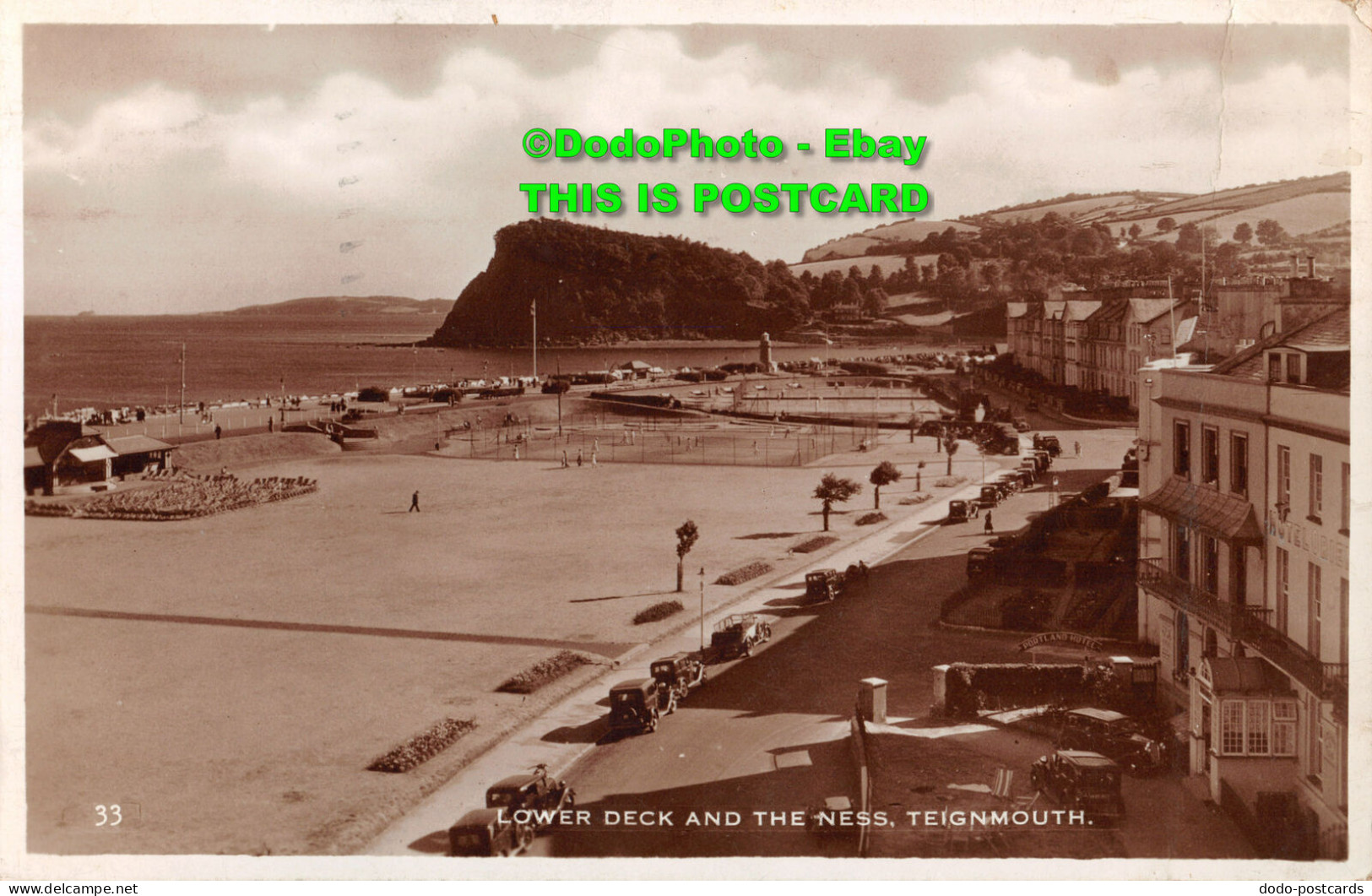R358134 Teignmouth. Lower Deck And The Ness. Excel Series. RP. 1936 - Monde
