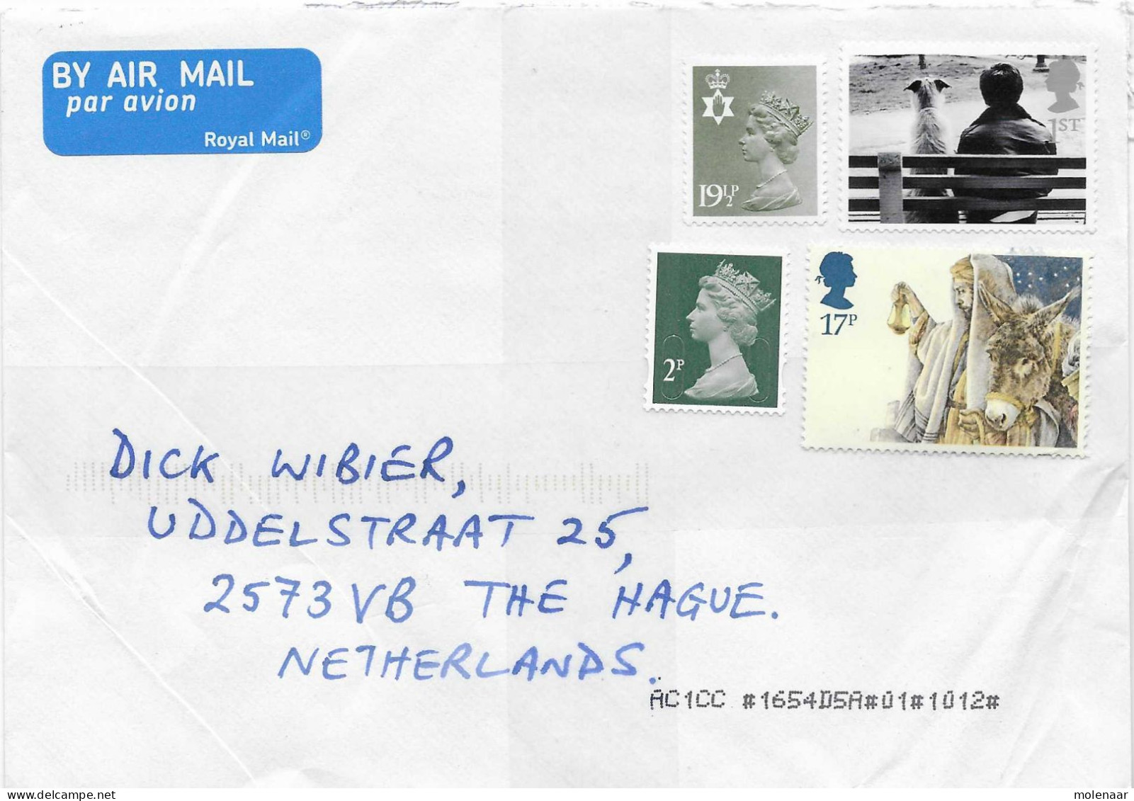 Postzegels > Europa > Groot-Brittannië > 1952-2022 Elizabeth II >brief Met 4 Postzegels (17530) - Lettres & Documents