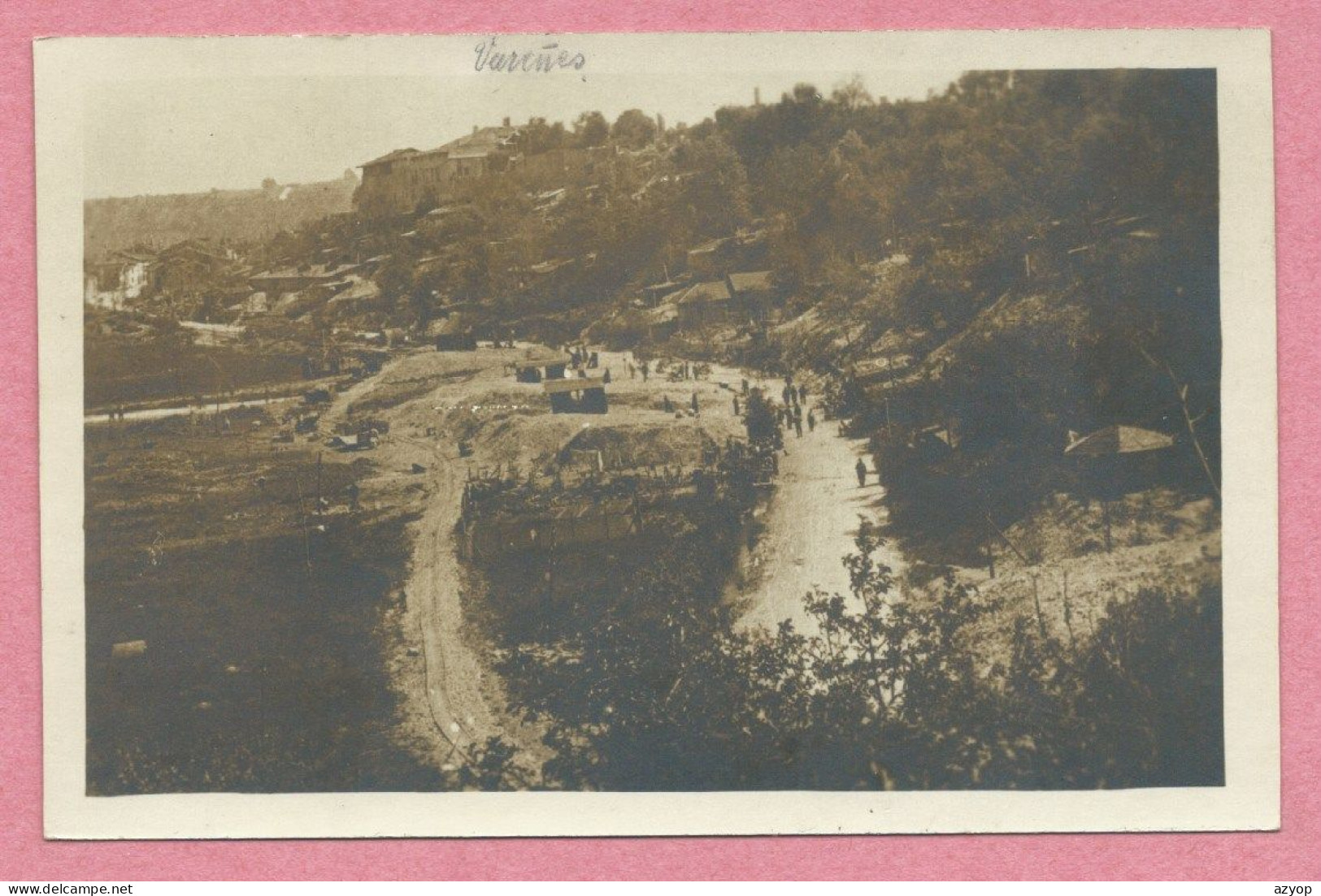 55 - VARENNES - Carte Photo Allemande - Positions Allemandes - Guerre 14/18 - Altri & Non Classificati