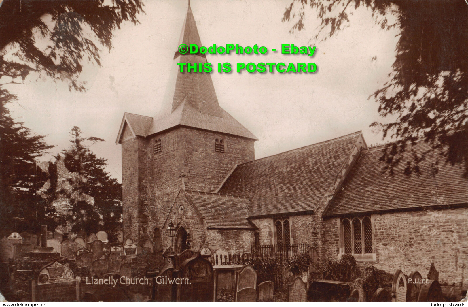 R358172 Gilwern. Llanelly Church. Postcard. 1922 - Monde