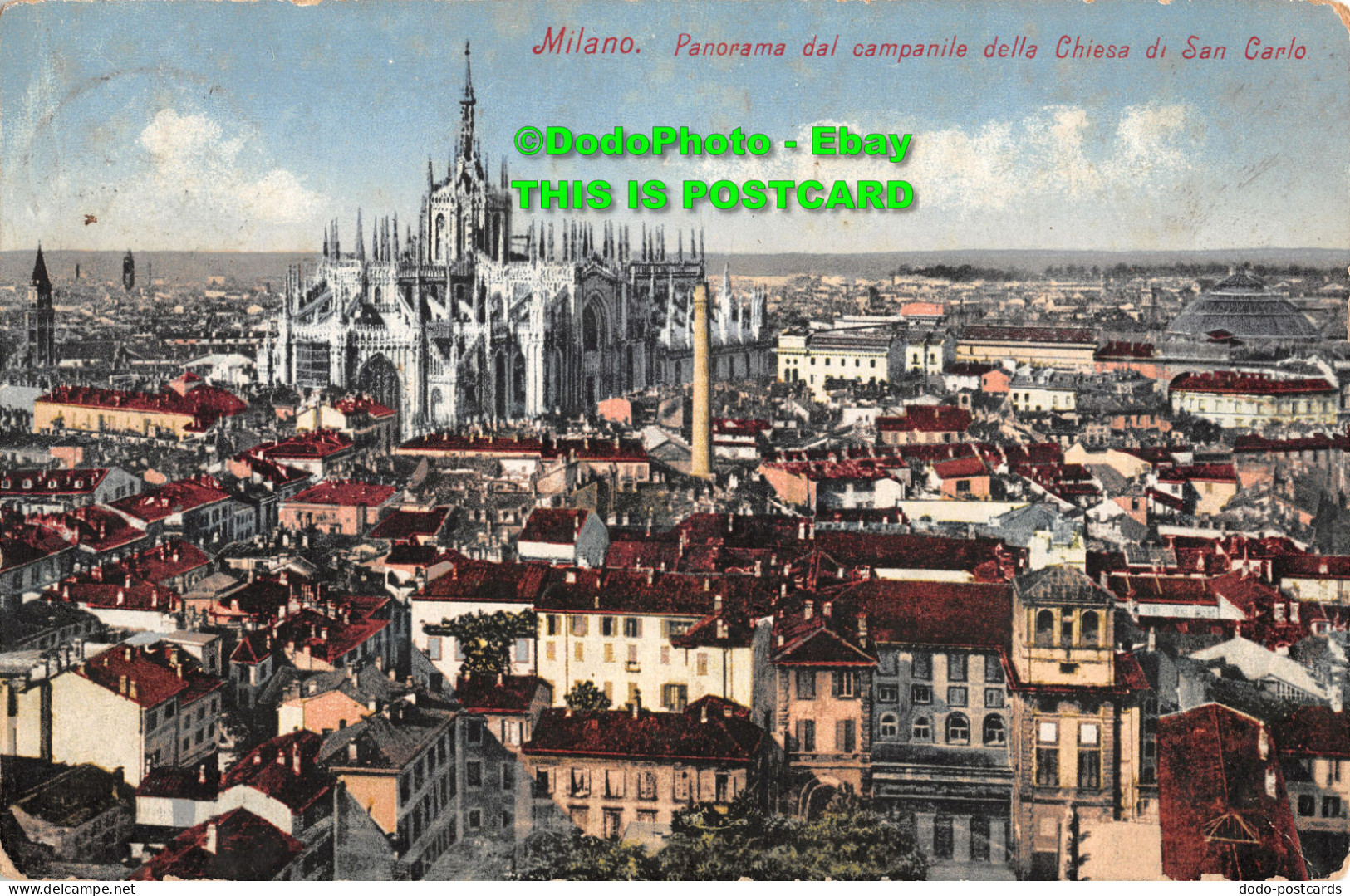 R358189 Milano. Panorama Dal Campanile Della Chiesa Di San Carlo. Luigi Grassi. - Monde