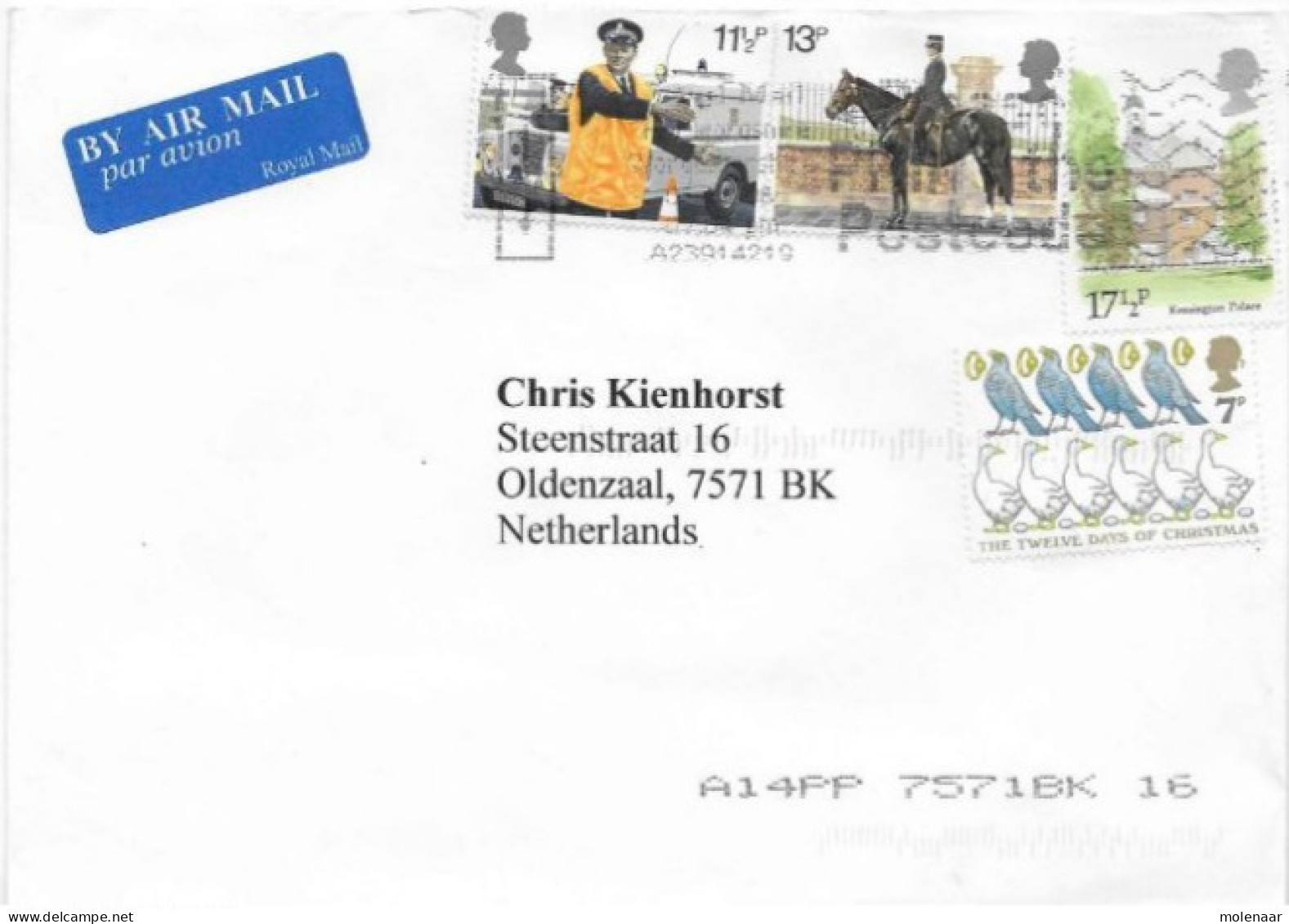 Postzegels > Europa > Groot-Brittannië > 1952-2022 Elizabeth II >brief Met 4 Postzegels (17531) - Briefe U. Dokumente