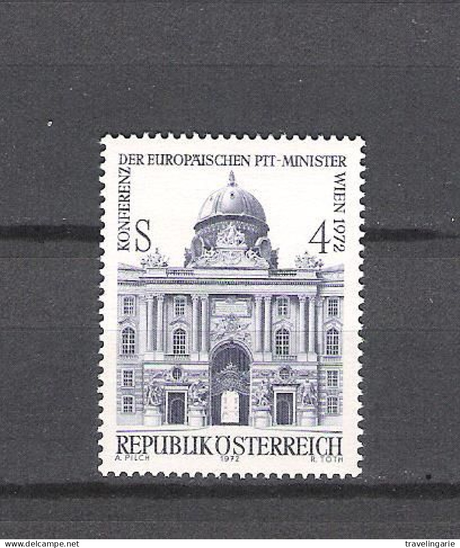 Austria 1972 European Conference Of PTT Ministers MNH - Ungebraucht