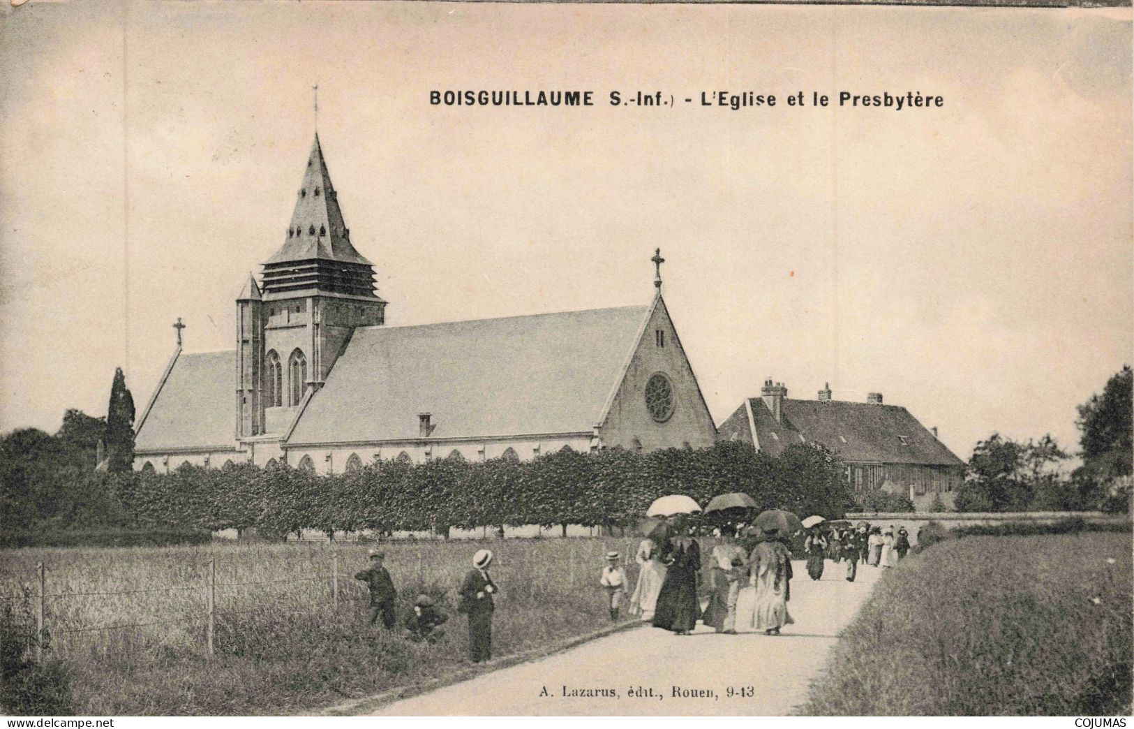 76 - BOISGUILLAUME _S28842_ L'Eglise Et Le Presbytère - Autres & Non Classés