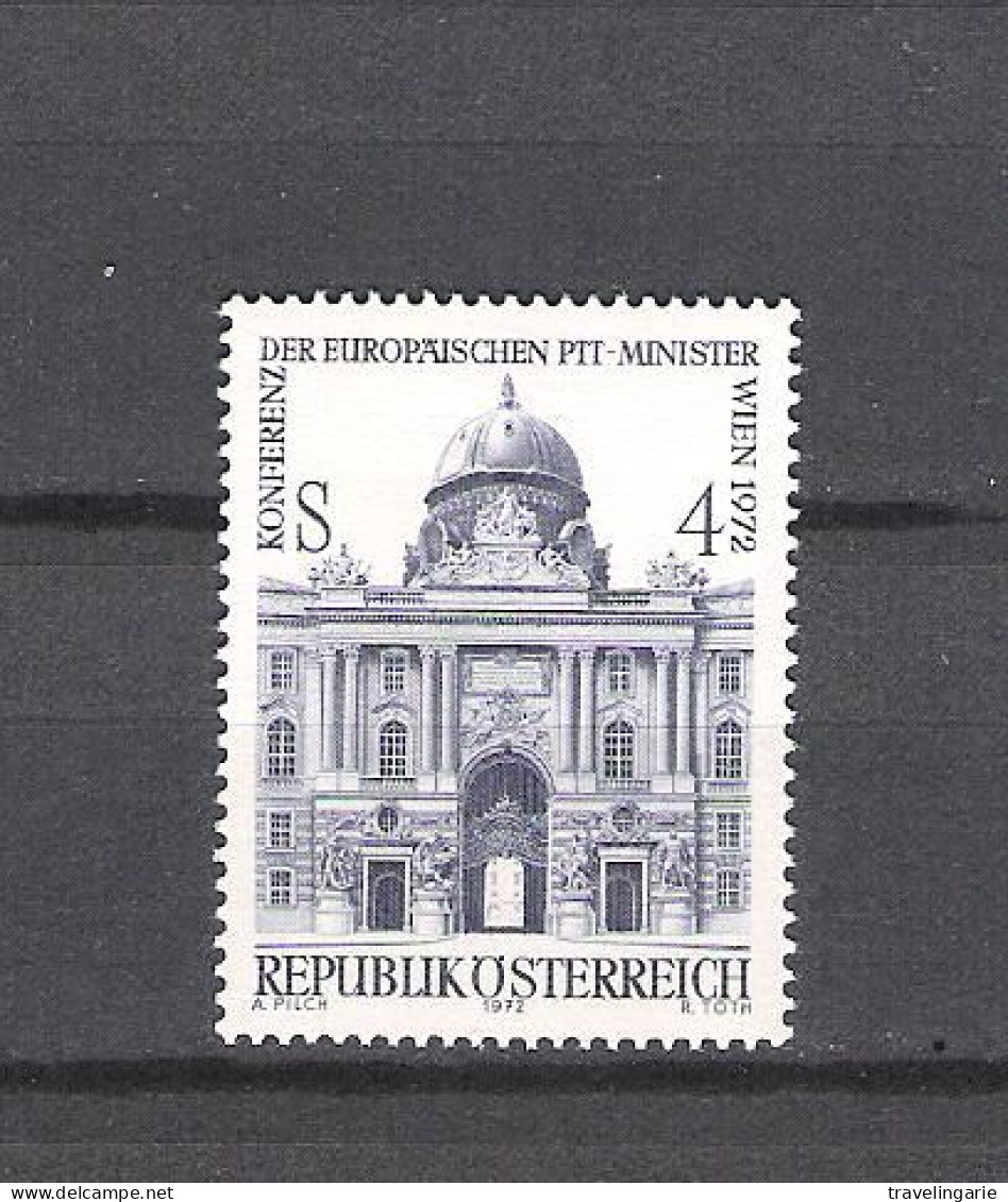 Austria 1972 European Conference Of PTT Ministers MNH - Correo Postal
