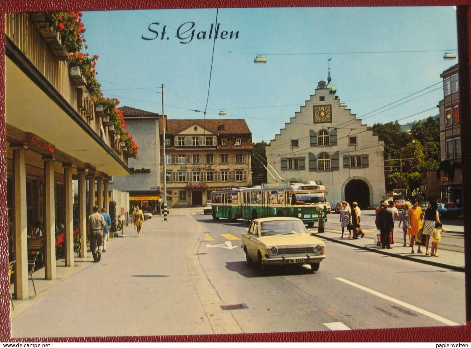 St. Gallen (SG) - Am Bohl / Autobus (O-Bus), Auto - Saint-Gall