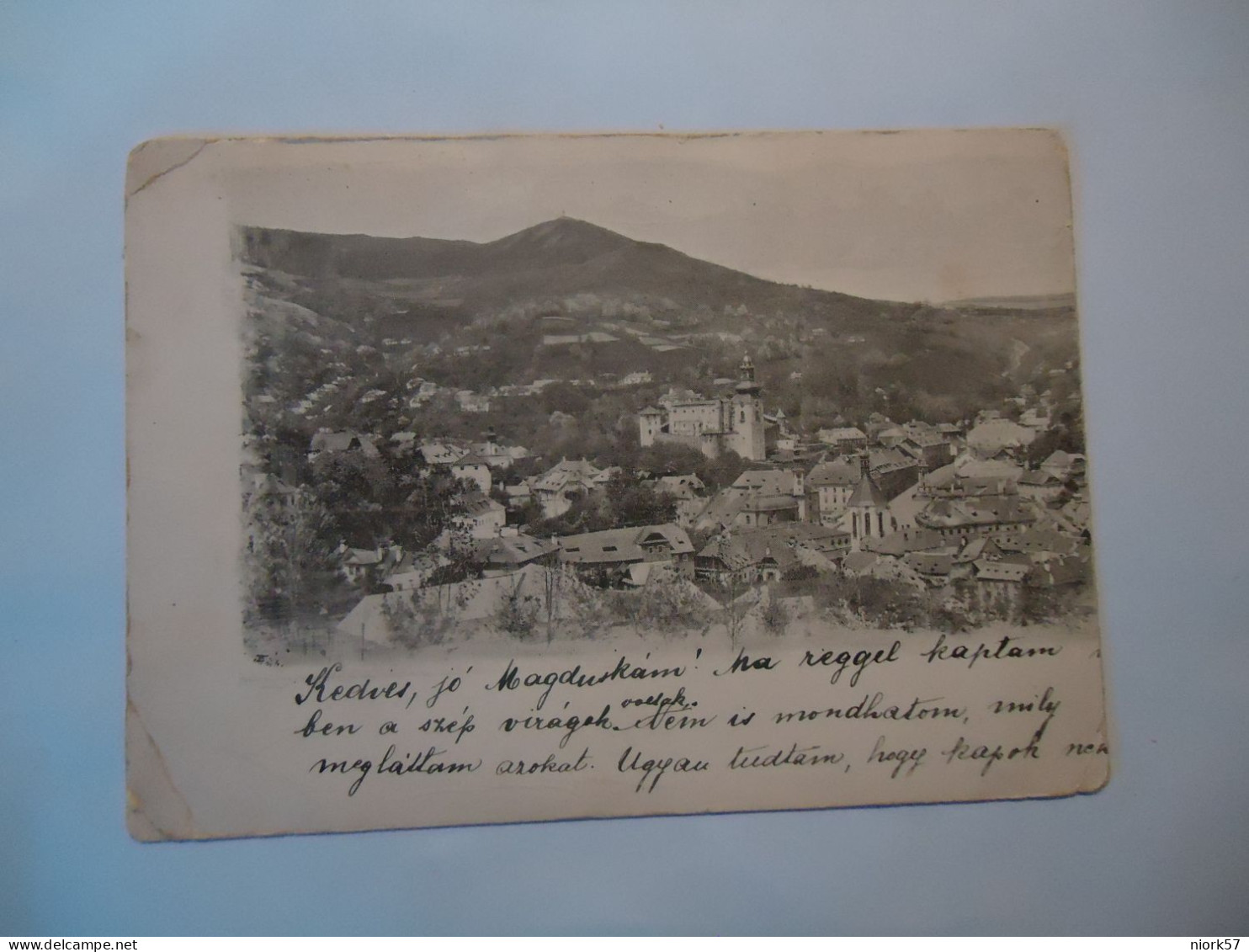 HUNGARY POSTCARDS NYOMTATVANY 1917  Selmecbánya (Banská Stiavnica) - Ungheria