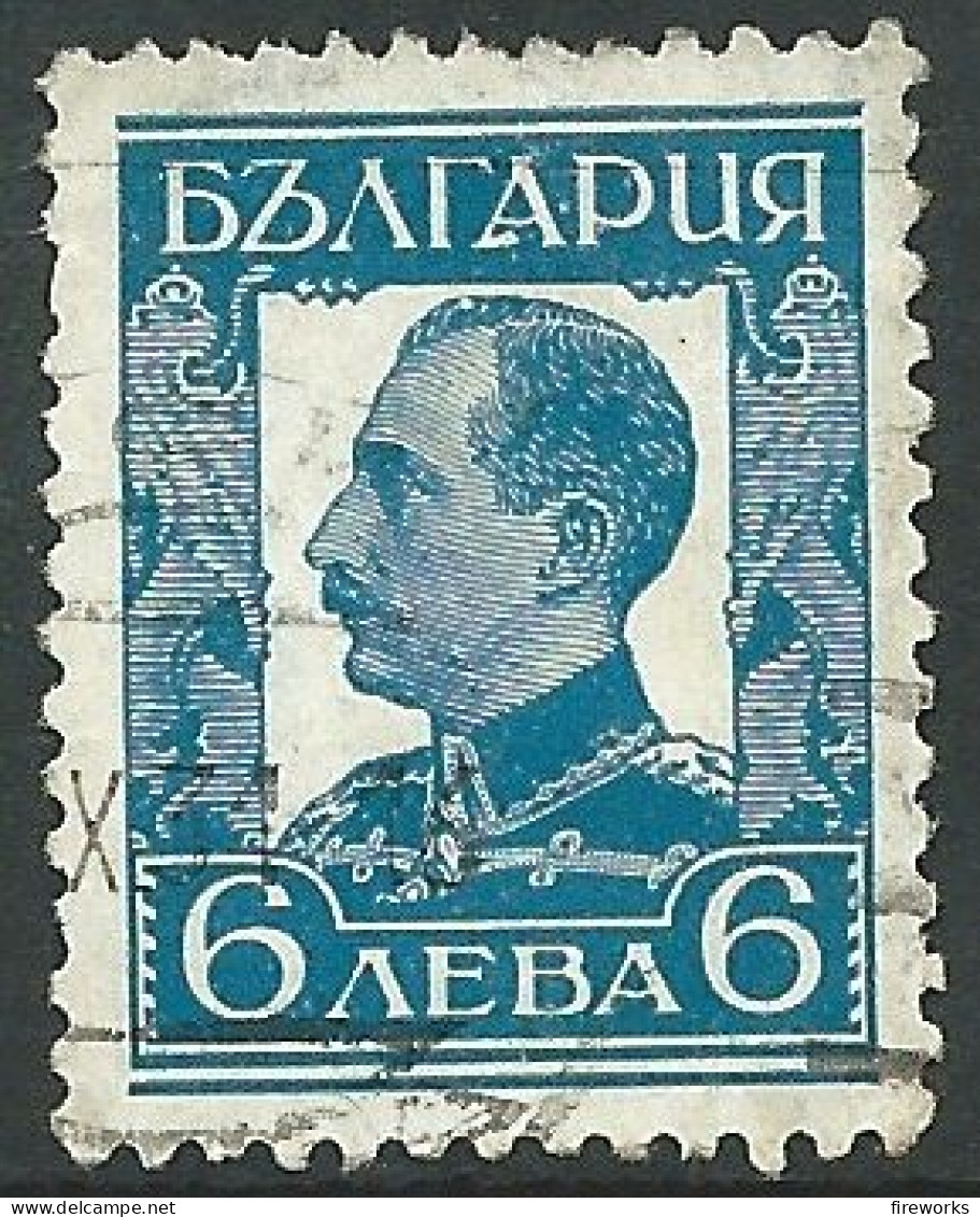 BULGARIE 1936-38 TIMBRE N° Y&T 285 "Boris III" Oblitéré - Used Stamps