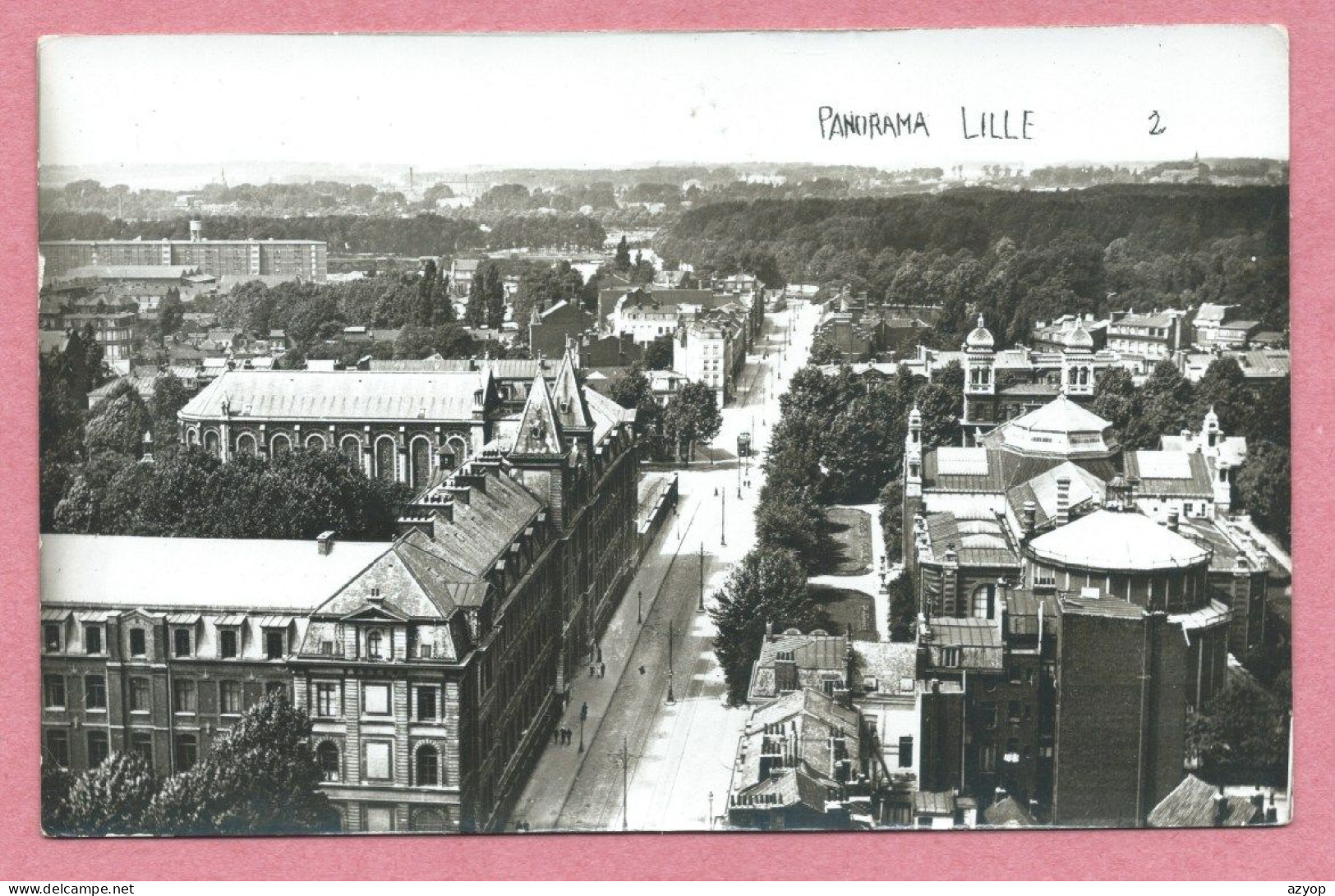 59 - LILLE - Carte Photo Allemande - Panorama - Vue Générale - Guerre 14/18 - Lille