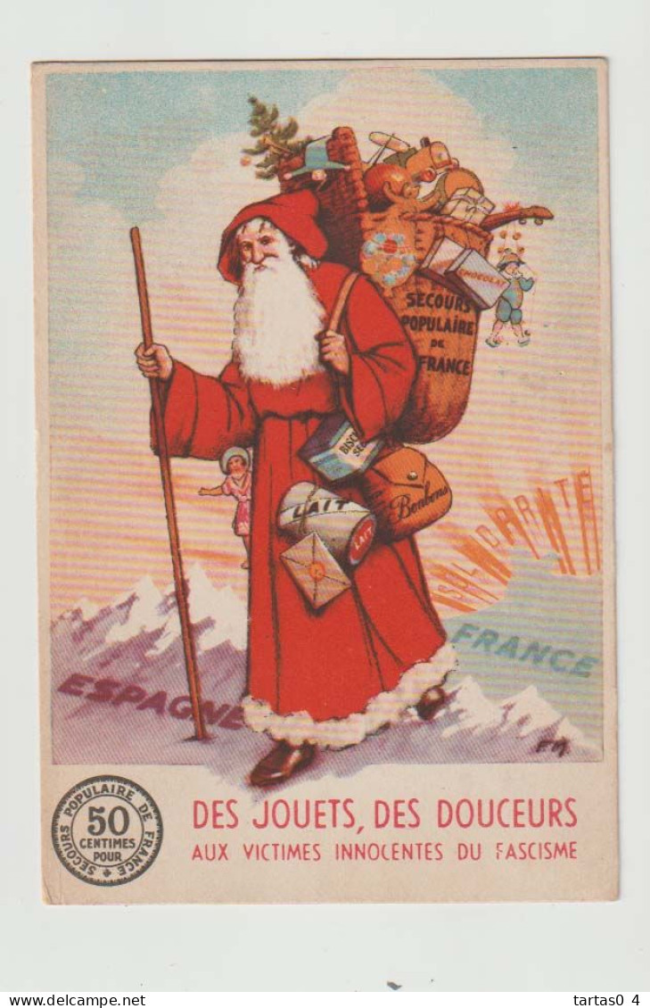 PUBLICITE - PERE NOEL - RARE Des Jouets Des Douceurs Aux Victimes Innocentes Du Racisme Bon état - Advertising