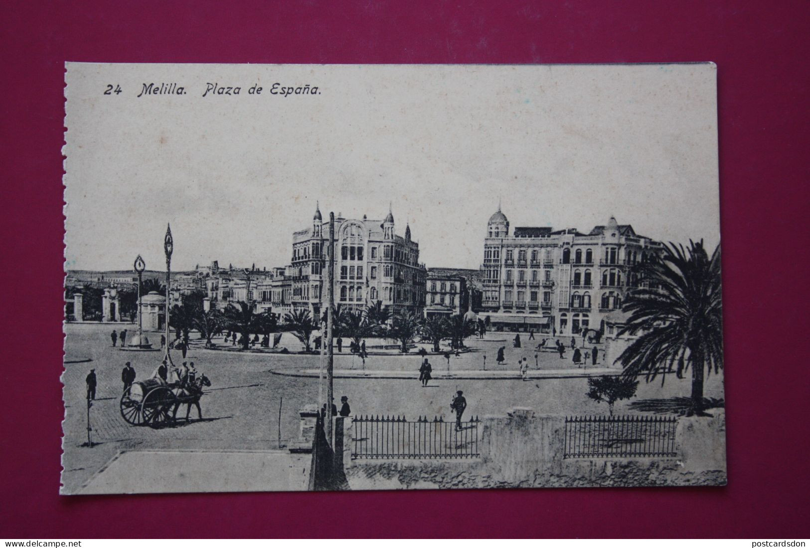 Melilla, Plaza De España- Vintage Postcard 1920s / Ed Boix Hermanos - Melilla