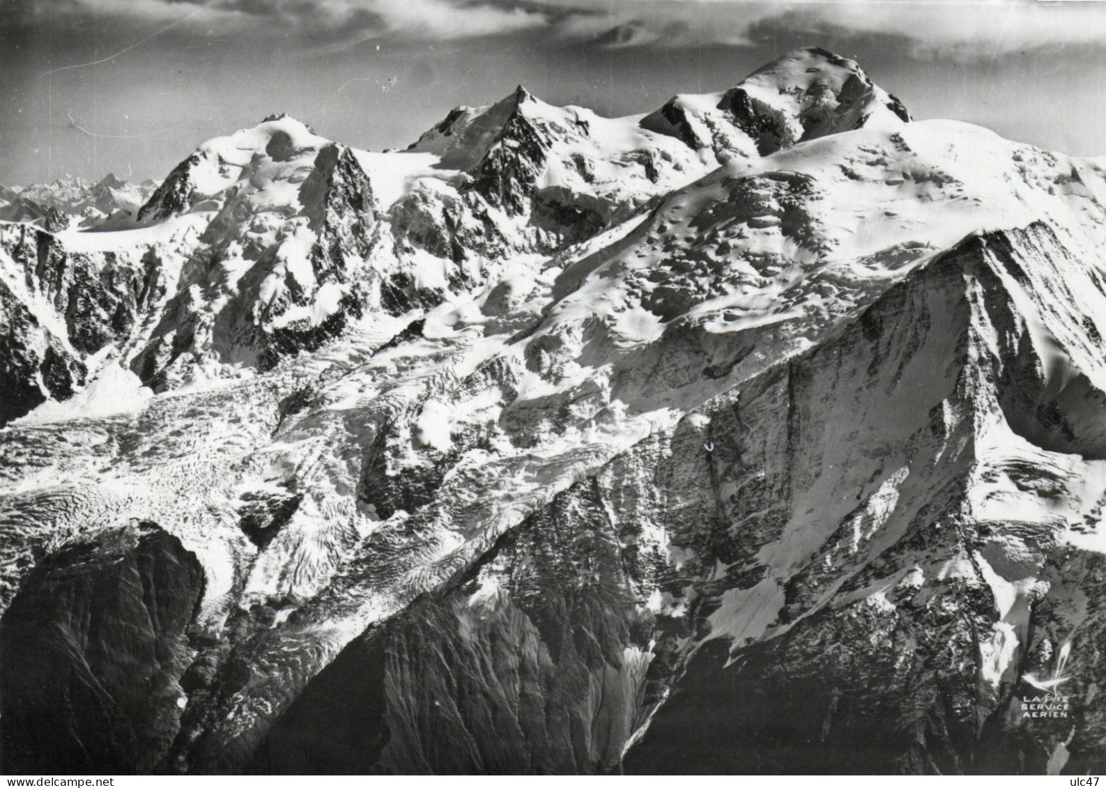 - 74 - EN AVION AU-DESSUS DE ...  MONT-BLANC (Hte-Savoie) - 2 Cartes Scannées Recto/verso - - Chamonix-Mont-Blanc