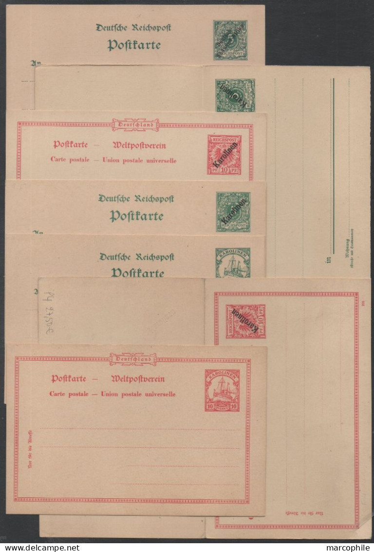 COLONIES ALLEMANDES / COLLECTION DE 91 ENTIERS POSTAUX DIFFERENTS / COTE 1436.00 EUROS / 13 IMAGES - Altri & Non Classificati