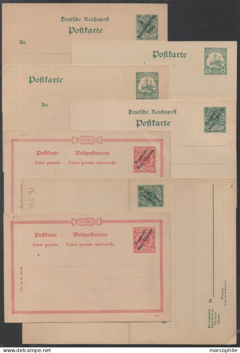 COLONIES ALLEMANDES / COLLECTION DE 91 ENTIERS POSTAUX DIFFERENTS / COTE 1436.00 EUROS / 13 IMAGES - Other & Unclassified