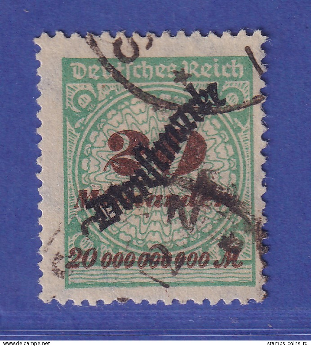 Dt. Reich 1923 Dienstmarke 20 Mrd. Mark  Mi.-Nr. 87 Gestempelt Gpr. INFLA  - Officials