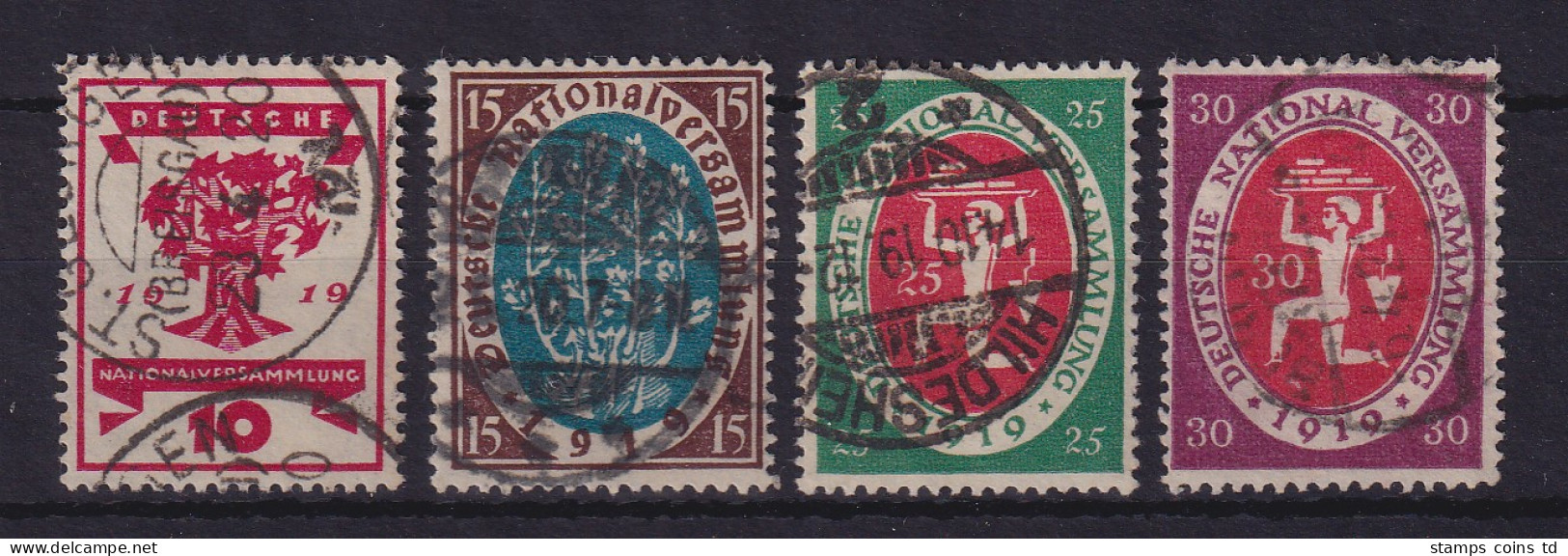 Dt. Reich 1919 Nationalversammlung  Mi.-Nr. 107-110 Gestempelt - Used Stamps