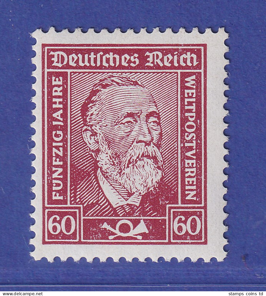 Dt. Reich 1924 Weltpostverein Heinrich V. Stephan Mi.-Nr. 362y Postfrisch ** - Nuovi