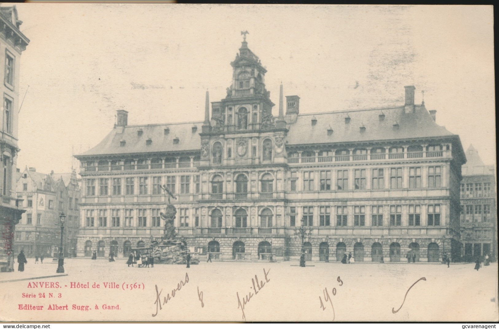 ANTWERPEN      HOTEL DE VILLE         A.SUGG 24/3                 2 SCANS - Antwerpen