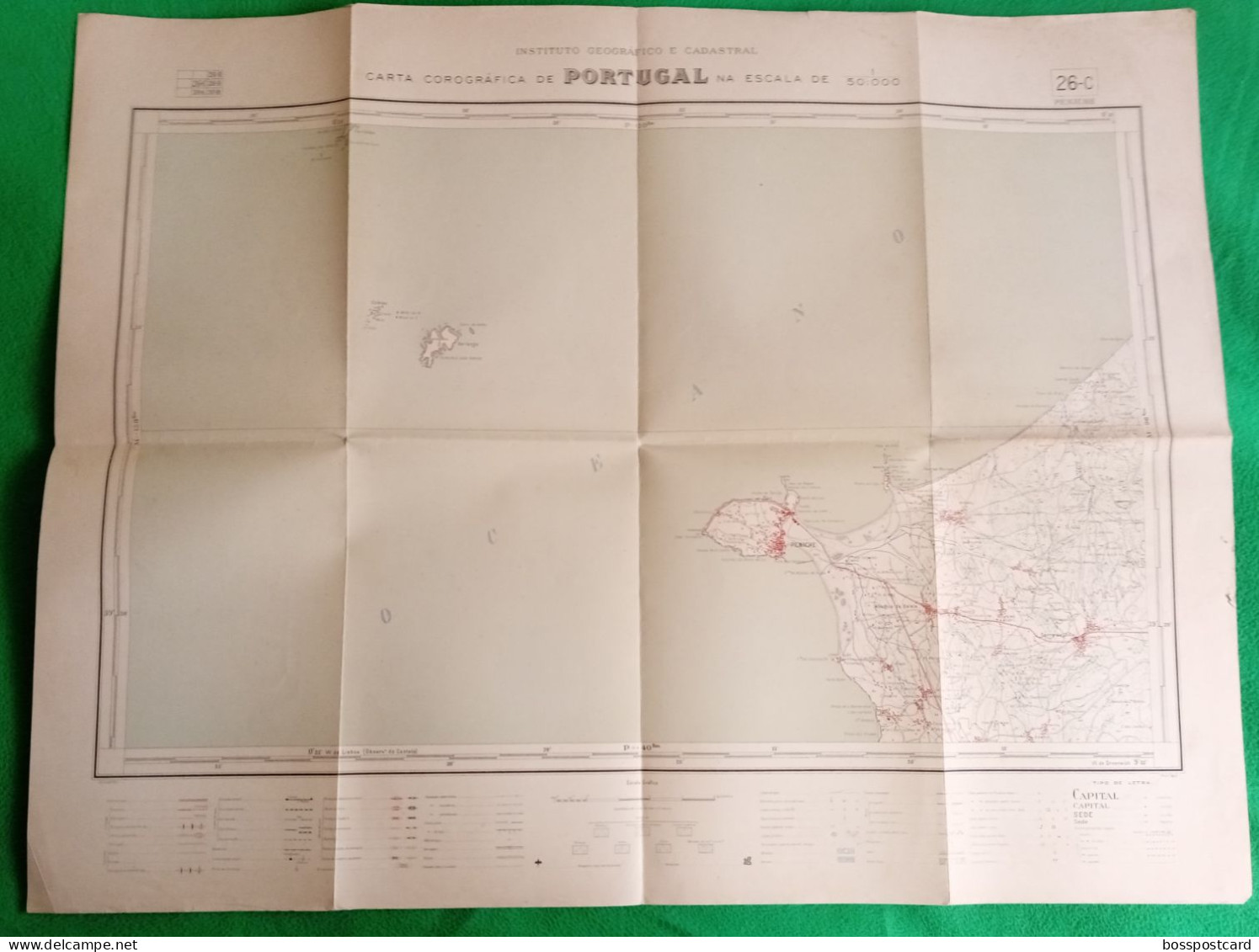 Peniche - Mapa Do Concelho - Map. Leiria. Portugal. - Geographical Maps