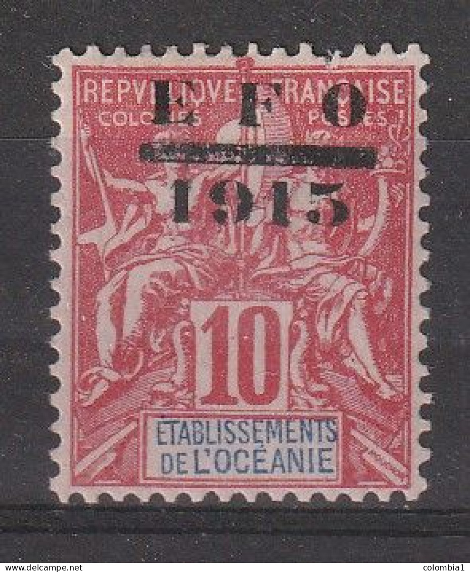 OCEANIE YT 38 Neuf Surchargé  IFO 1913 - Unused Stamps