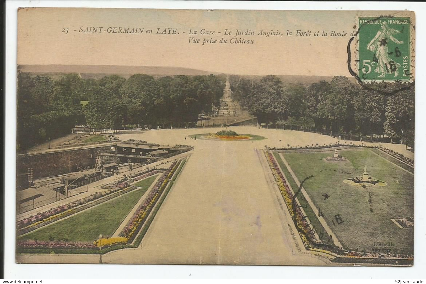 Le Jardin Anglais, La Gare, La Forêt Et La Route    1919    N° 23 - St. Germain En Laye