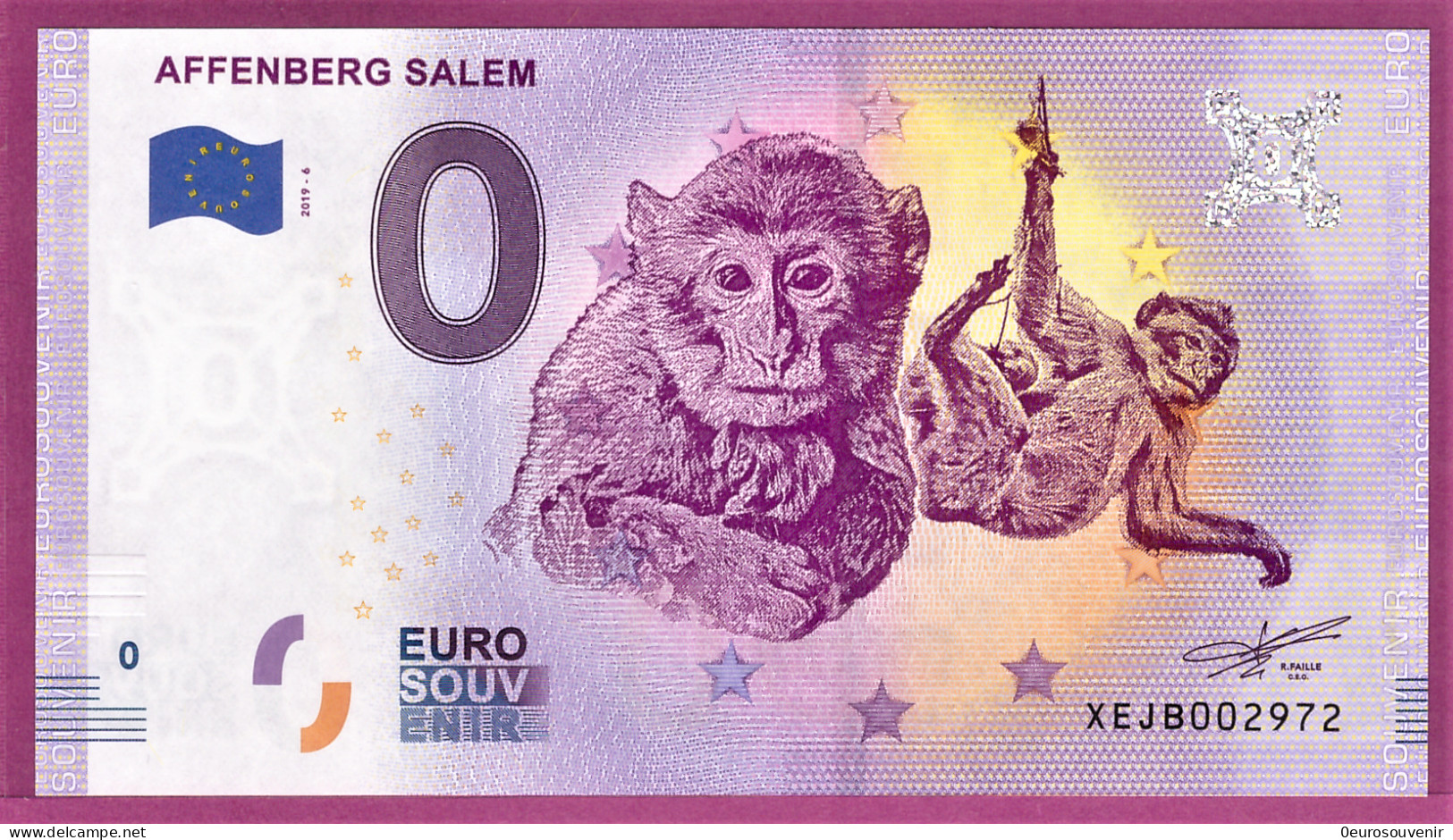 0-Euro XEJB 2019-6 AFFENBERG SALEM - Essais Privés / Non-officiels