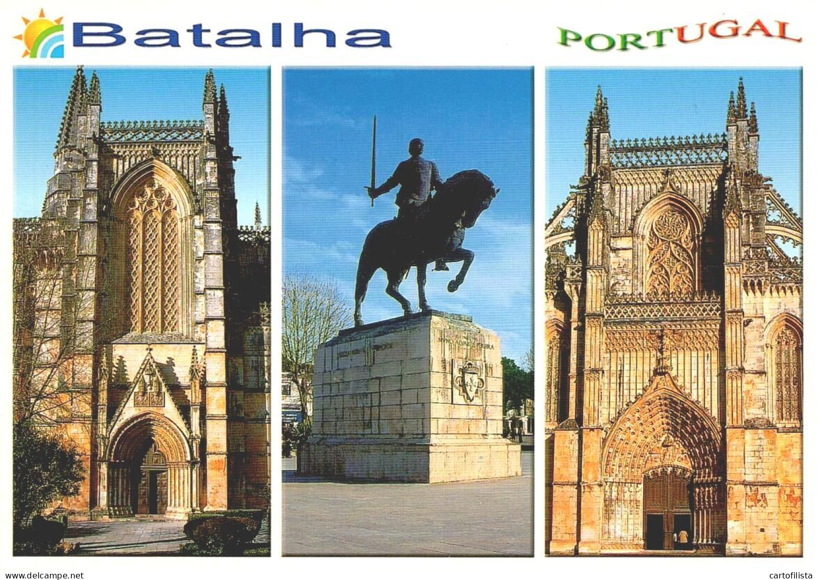 BATALHA - Mosteiro, Monumento E Pórtico Central  (2 Scans) - Leiria