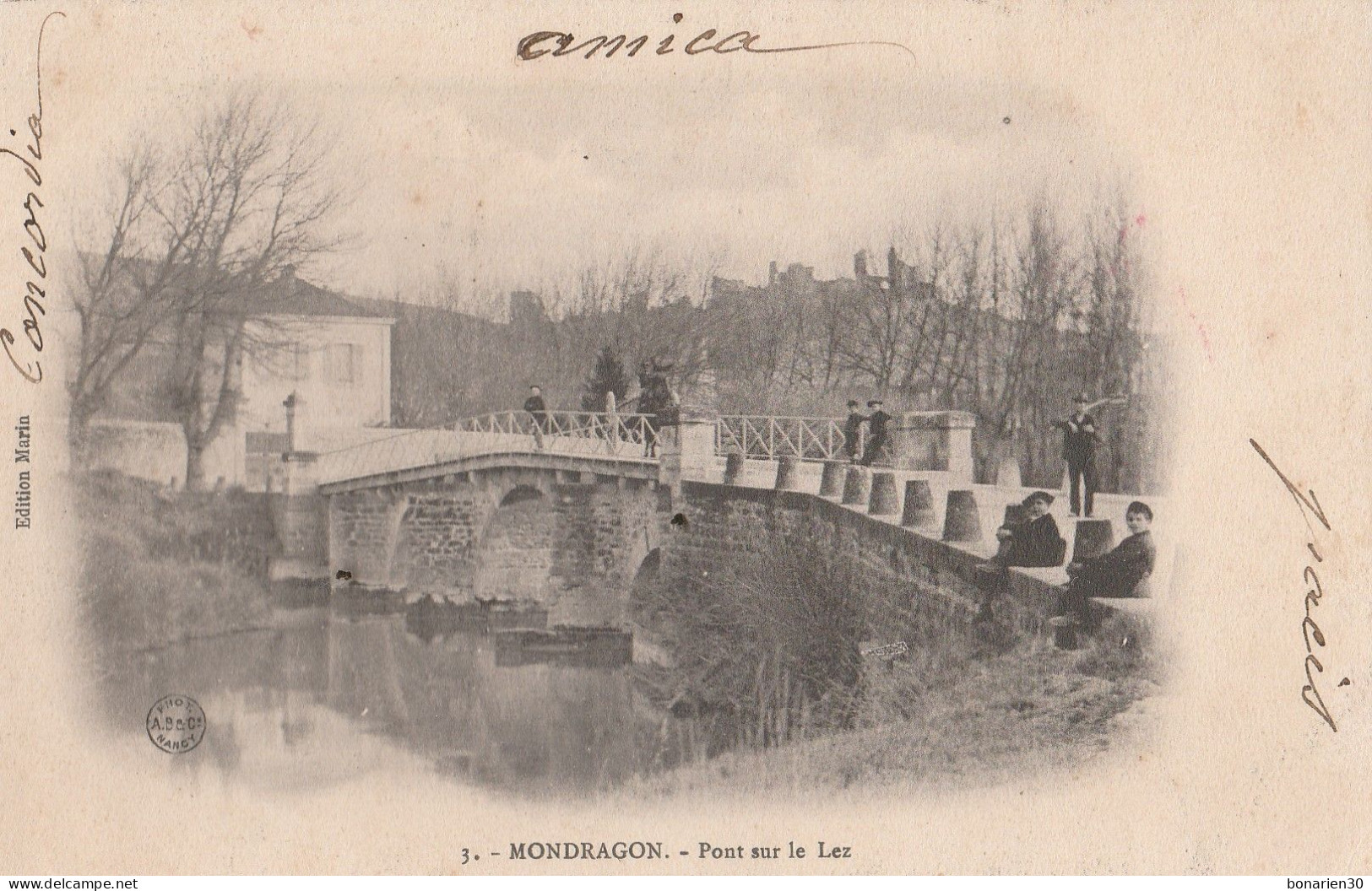 CPA 84 MONDRAGON PONT ANIME SUR LE LEZ - Sonstige & Ohne Zuordnung