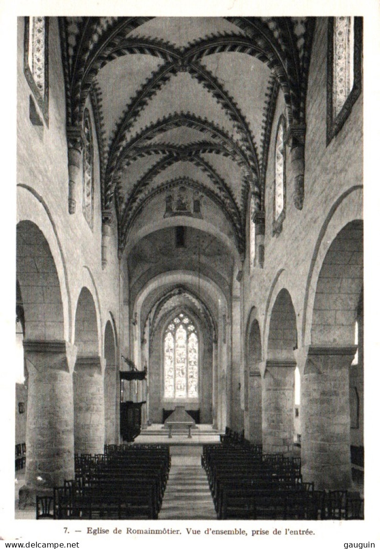 CPM - ROMAINMÔTIER - Église Romane Vue D'ensemble Prise De L'entrée - Photo De Jongh ... - Romainmôtier-Envy