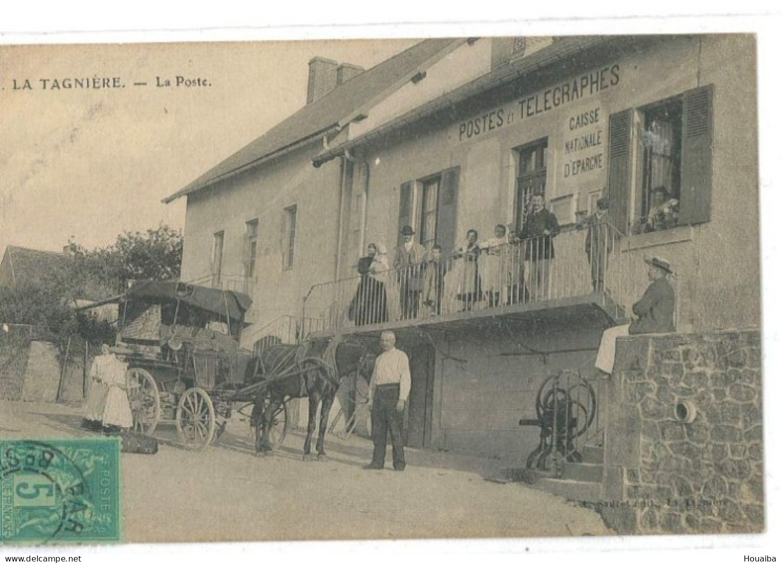 CPA - La Tagnière - La Poste (71) - Other & Unclassified